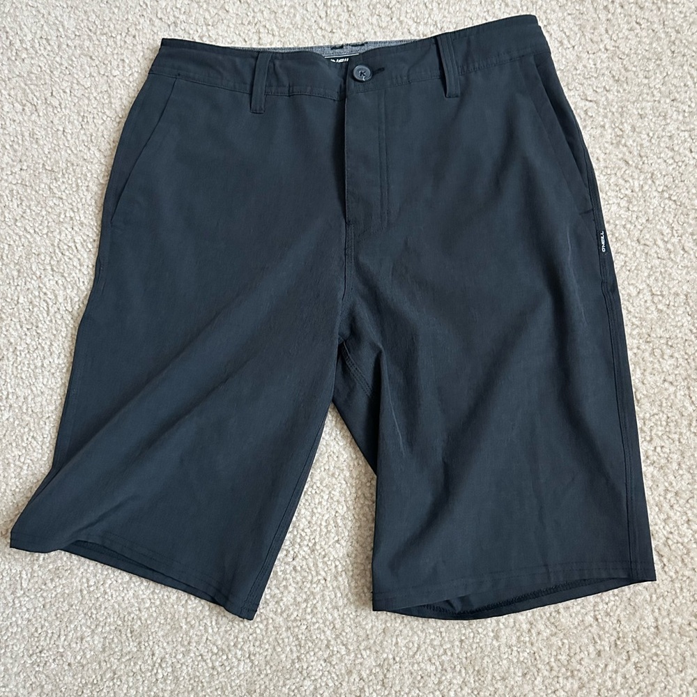 O'Neill Men's Dark Gray Flat Front Shorts